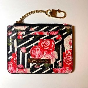 Betsy Johnson Floral Zip card holder coin purse